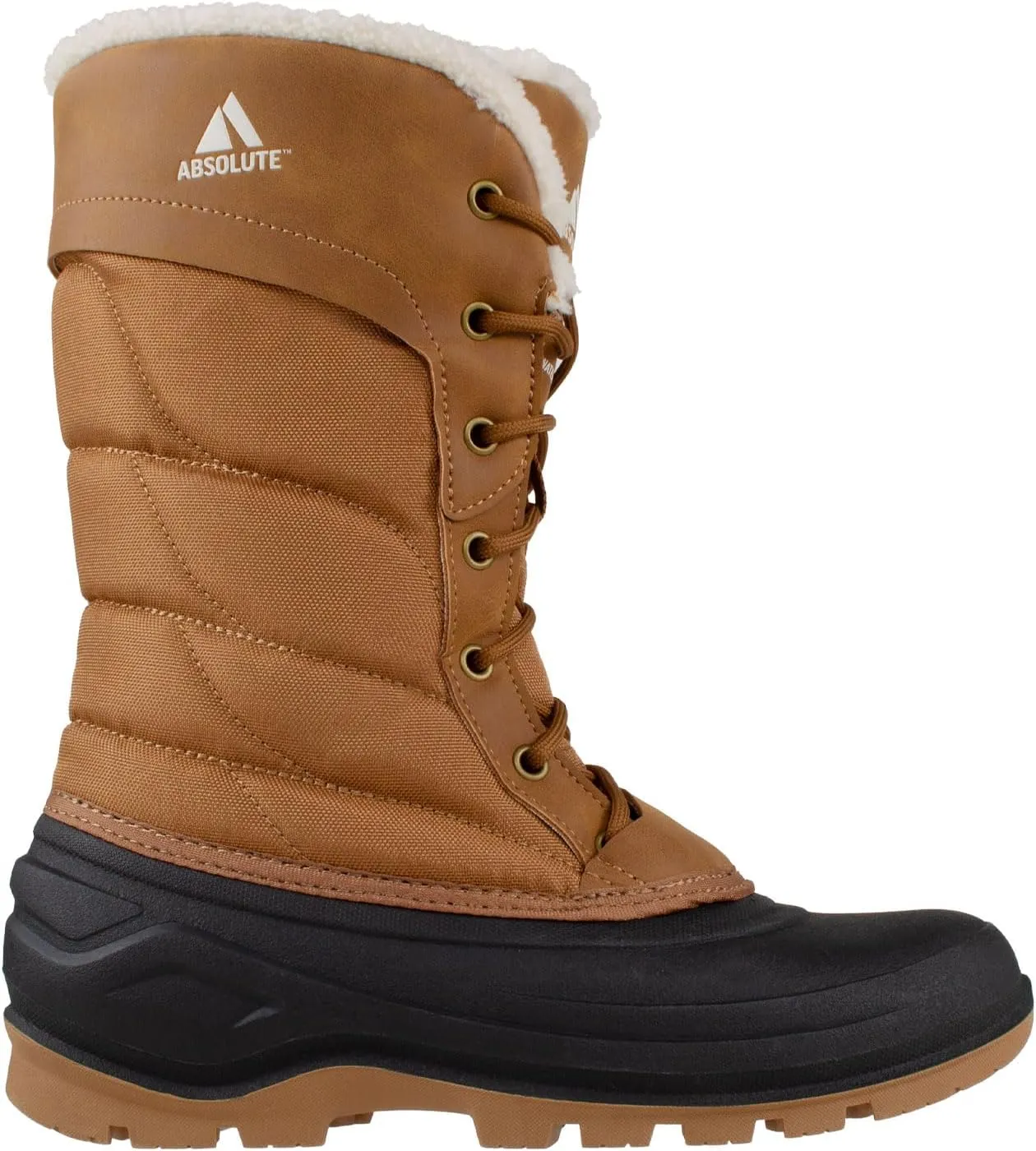 Absolute Mariah 2 Tall Snow Winter Boots for Women, Warm, Insulated, Faux Fur Collar, Fleece Lined