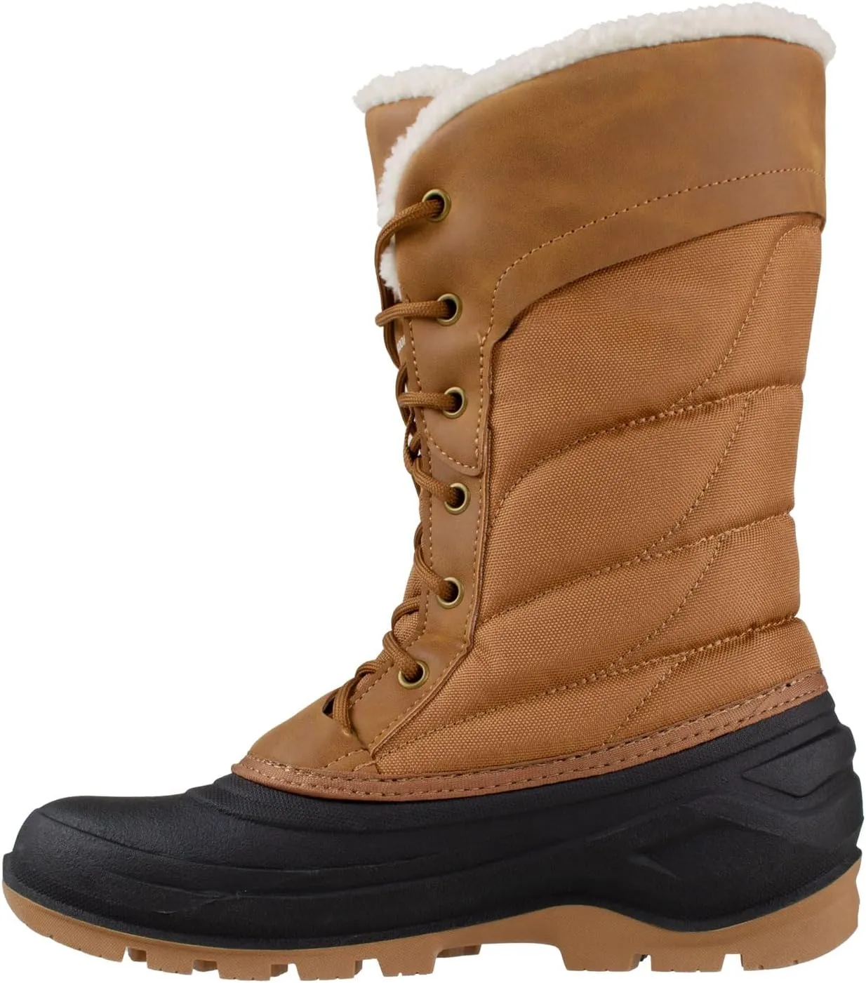 Absolute Mariah 2 Tall Snow Winter Boots for Women, Warm, Insulated, Faux Fur Collar, Fleece Lined