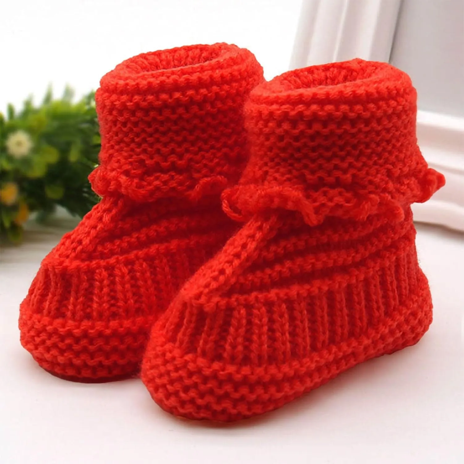 Baby Infant Newborn Crochet Short Boots Toddler Light Breathable Mesh House Booties Girls Indoor First Walking Shoes