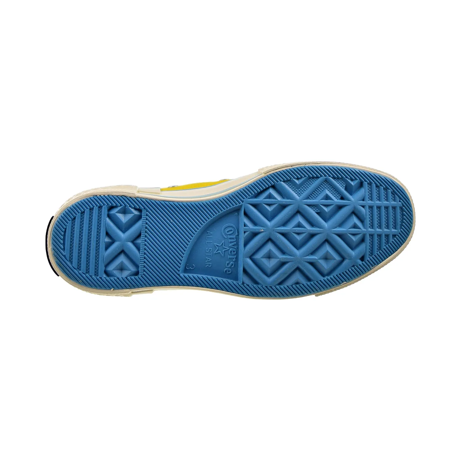Converse Chuck 70 Hi "Popped Color" Women's Shoes Speed Yellow-Sail Blue-Egret