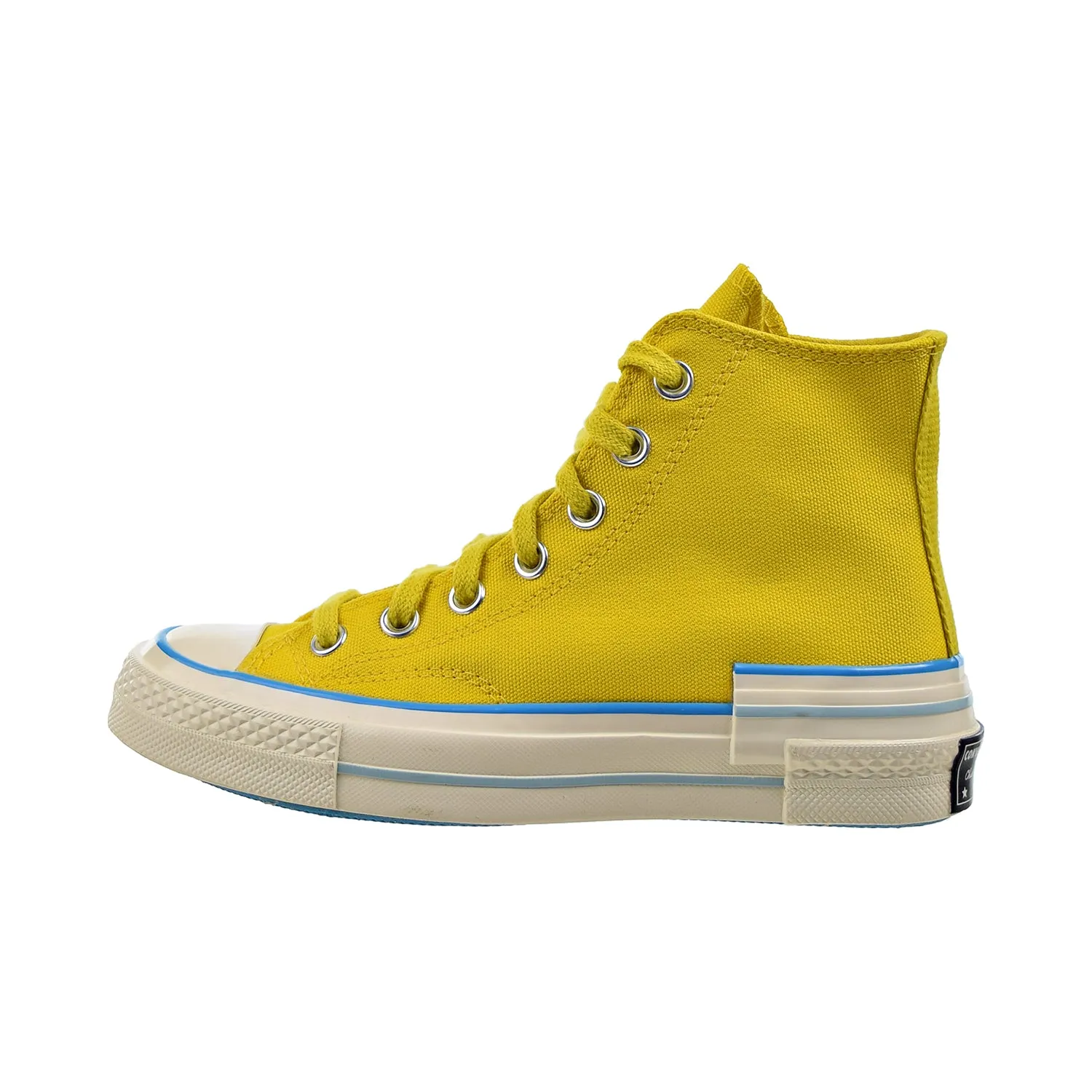 Converse Chuck 70 Hi "Popped Color" Women's Shoes Speed Yellow-Sail Blue-Egret
