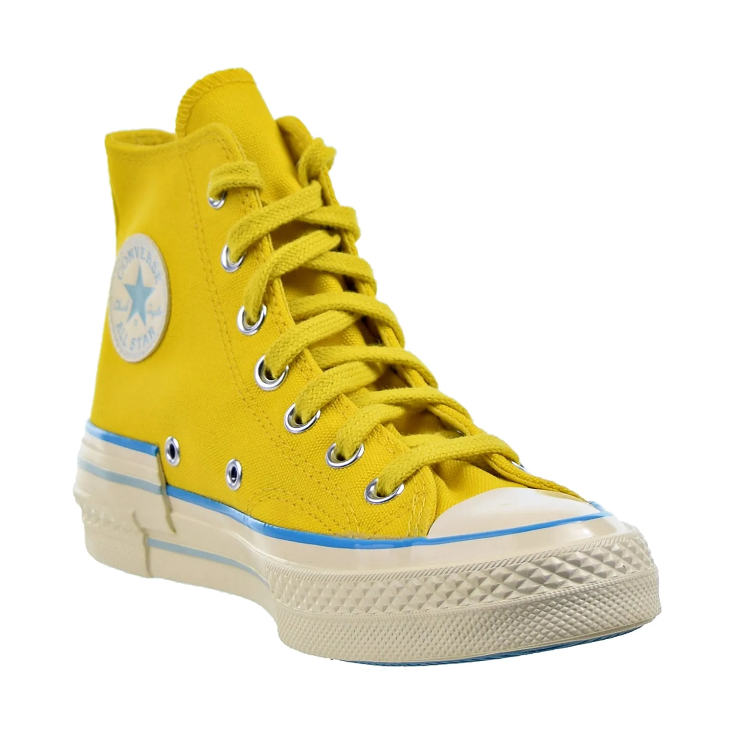 Converse Chuck 70 Hi "Popped Color" Women's Shoes Speed Yellow-Sail Blue-Egret