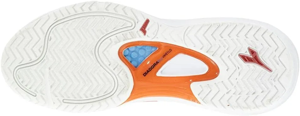 Diadora Womens Speed Blushield Fly 3 Plus Ag Tennis Sneakers Shoes - White
