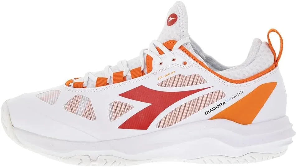 Diadora Womens Speed Blushield Fly 3 Plus Ag Tennis Sneakers Shoes - White