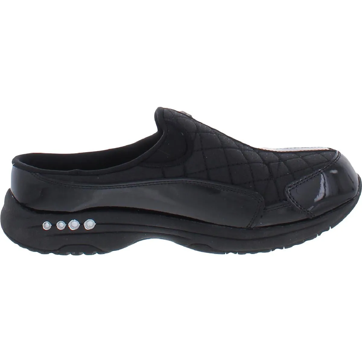 Easy Spirit Womens TRAVELTIME12 Patent Leather Slip On Mules
