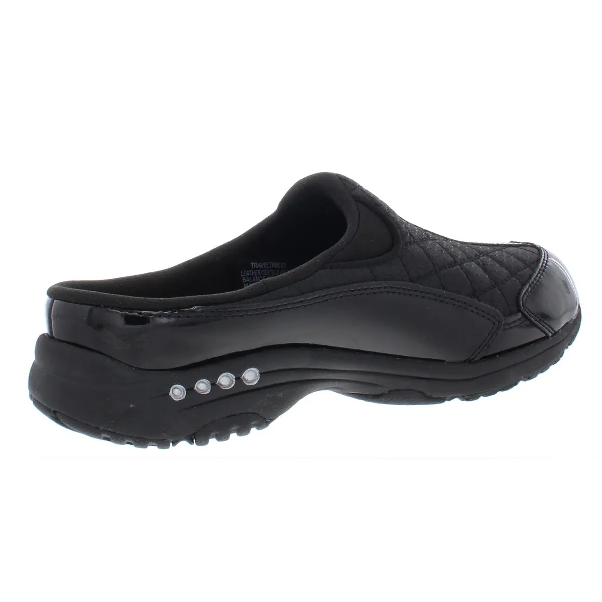 Easy Spirit Womens TRAVELTIME12 Patent Leather Slip On Mules