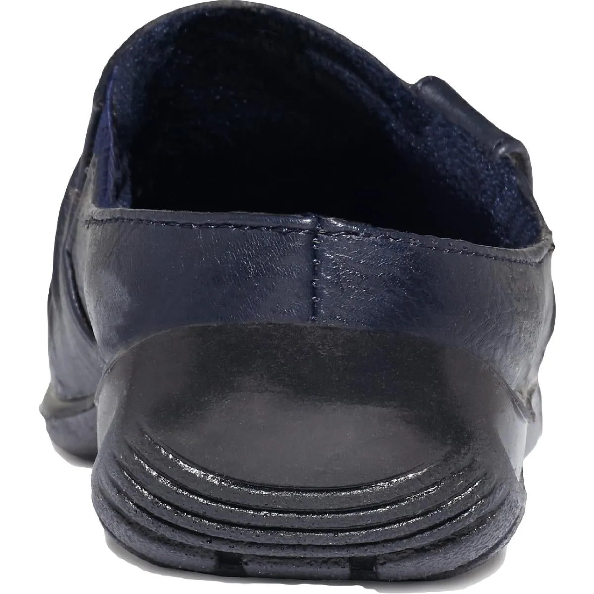 Easy Street Womens Holly Faux Leather Stretch Mules