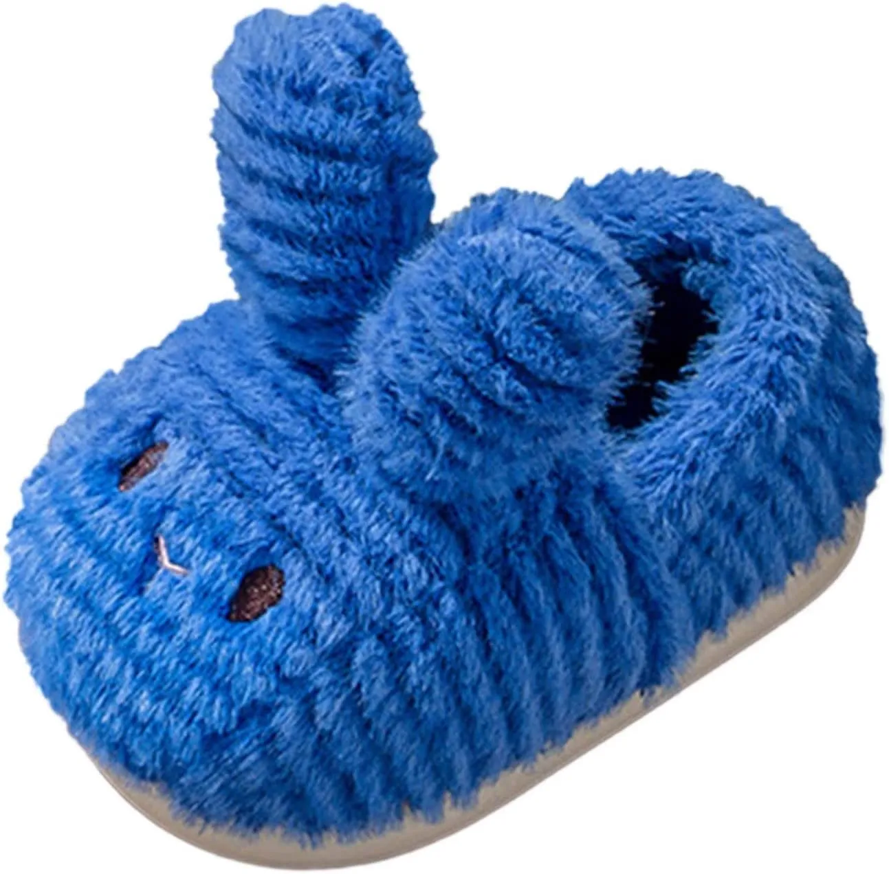 Fashion Cute Autumn And Winter Girls Boys Slippers Flat Soft Warm And Comfortable Solid Color Black Shoes for