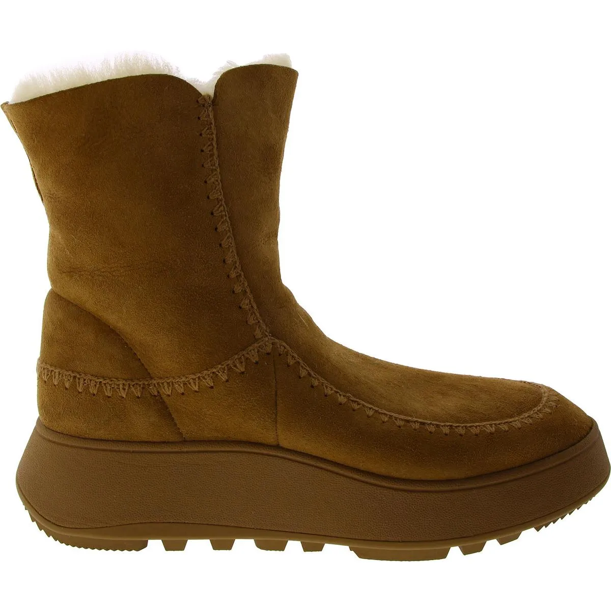 Fitflop Womens F-MODE CROCHET Leather Pull On Winter & Snow Boots
