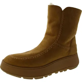 Fitflop Womens F-MODE CROCHET Leather Pull On Winter & Snow Boots
