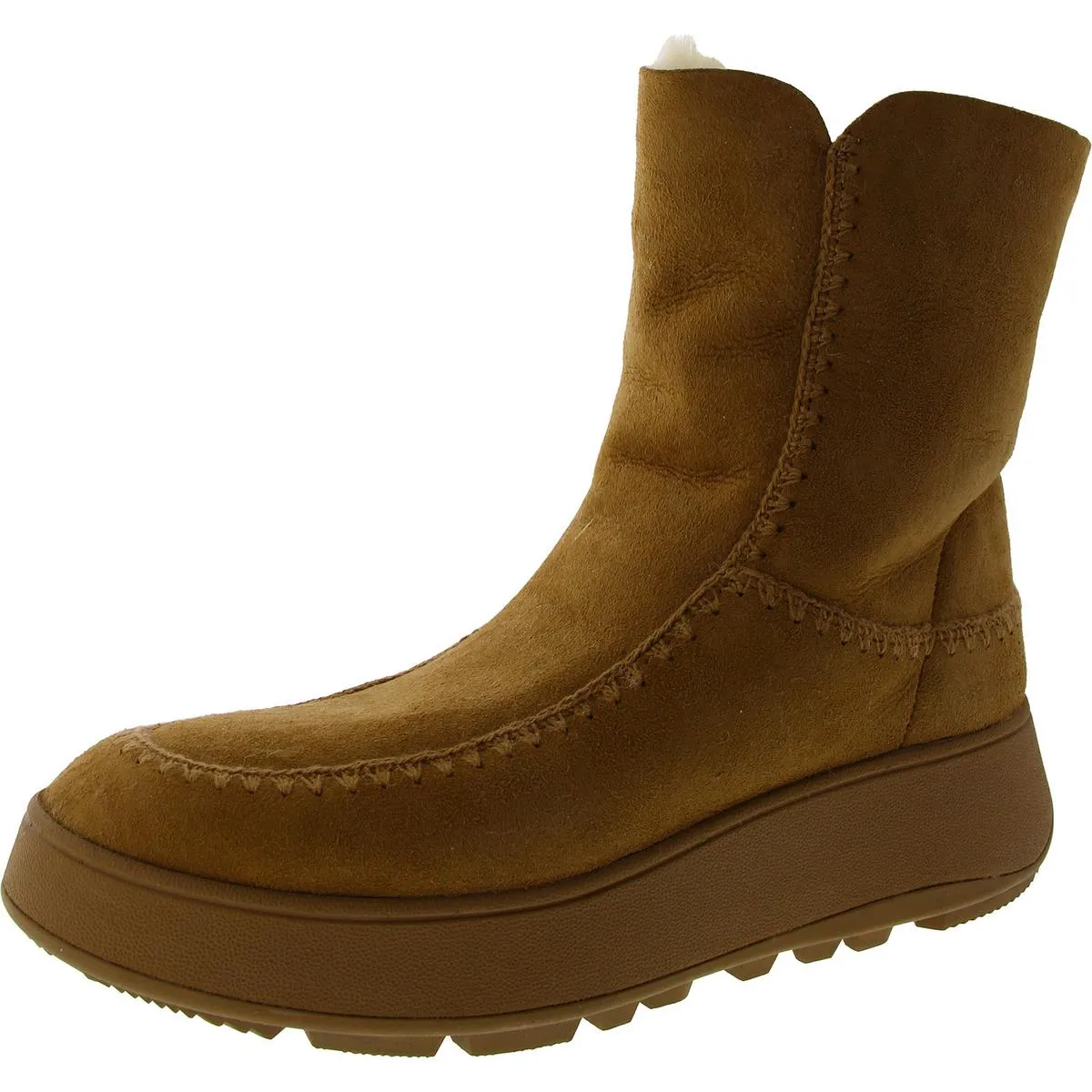 Fitflop Womens F-MODE CROCHET Leather Pull On Winter & Snow Boots