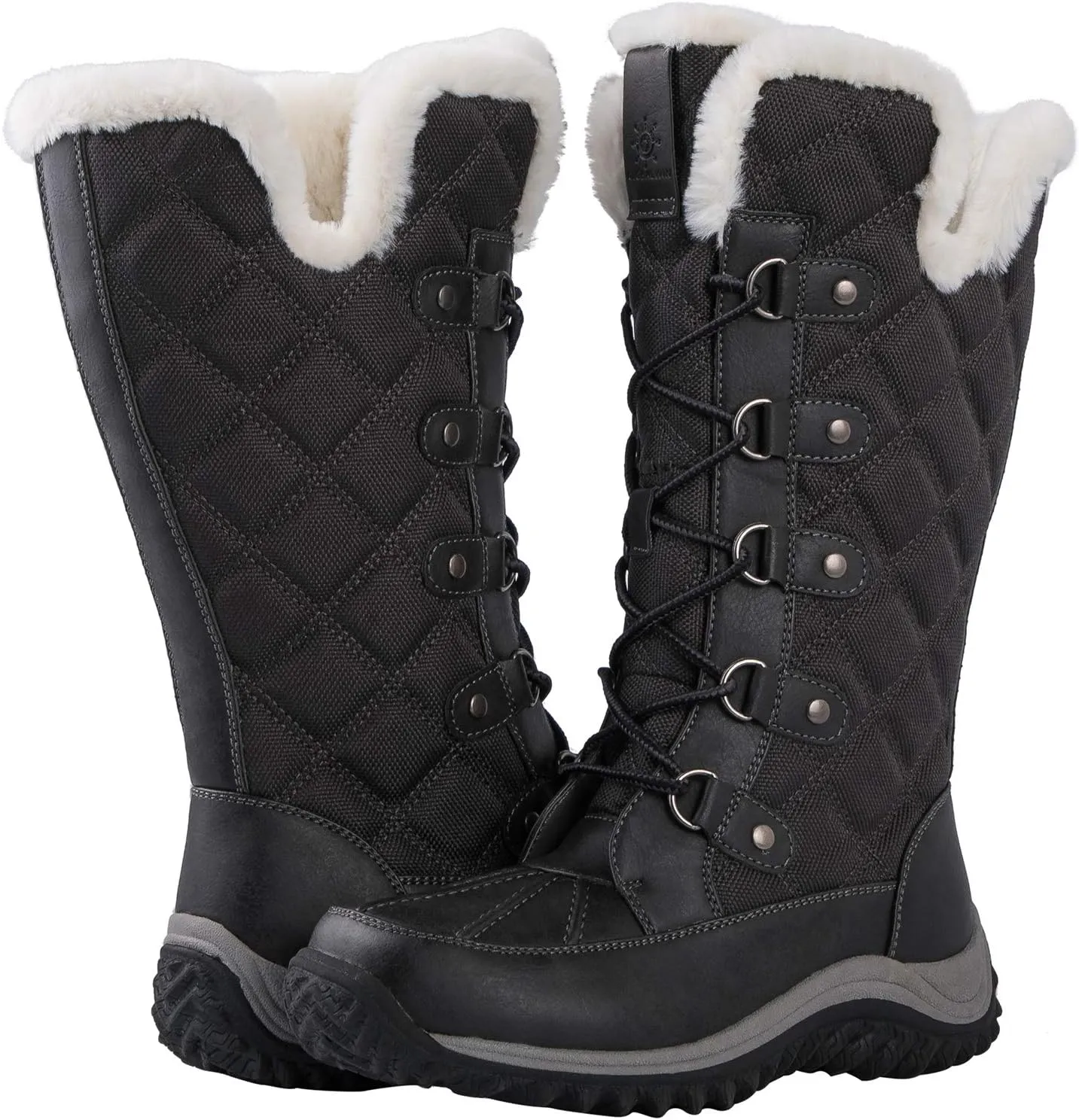 GLOBALWIN Women's Mid-Calf Fleece Lined Winter Boots