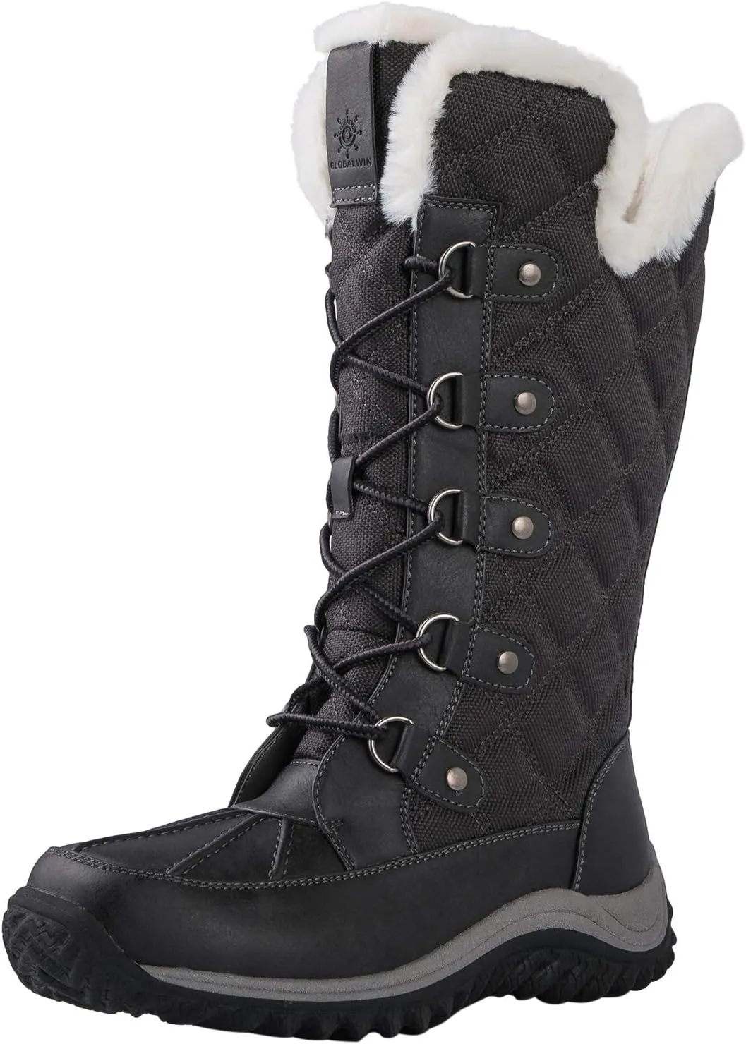 GLOBALWIN Women's Mid-Calf Fleece Lined Winter Boots
