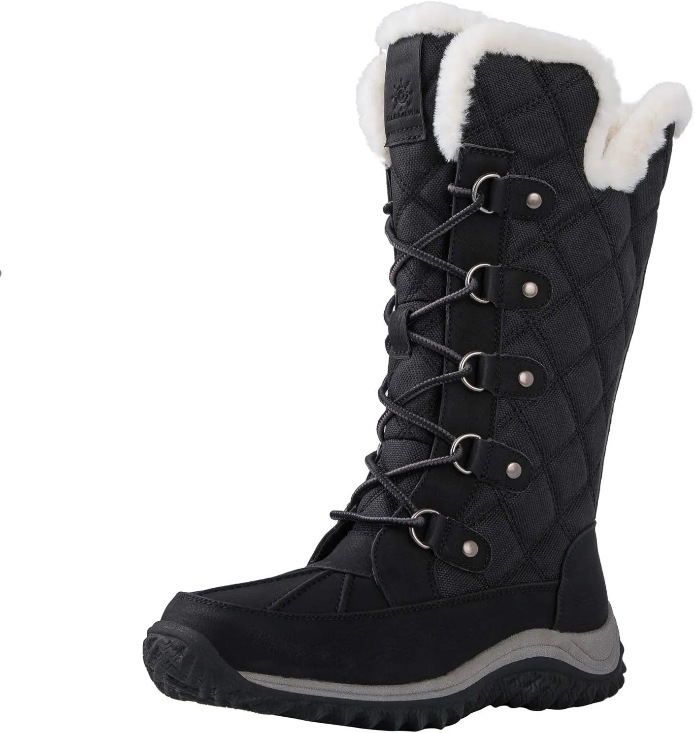 GLOBALWIN Women's Mid-Calf Fleece Lined Winter Boots