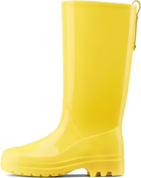 HISEA Rain Boots for Women Waterproof Garden Boots, Knee High Rain Shoes with Comfort Insole, Non-Slip Seamless Tall Rain Boots