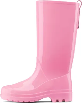 HISEA Rain Boots for Women Waterproof Garden Boots, Knee High Rain Shoes with Comfort Insole, Non-Slip Seamless Tall Rain Boots