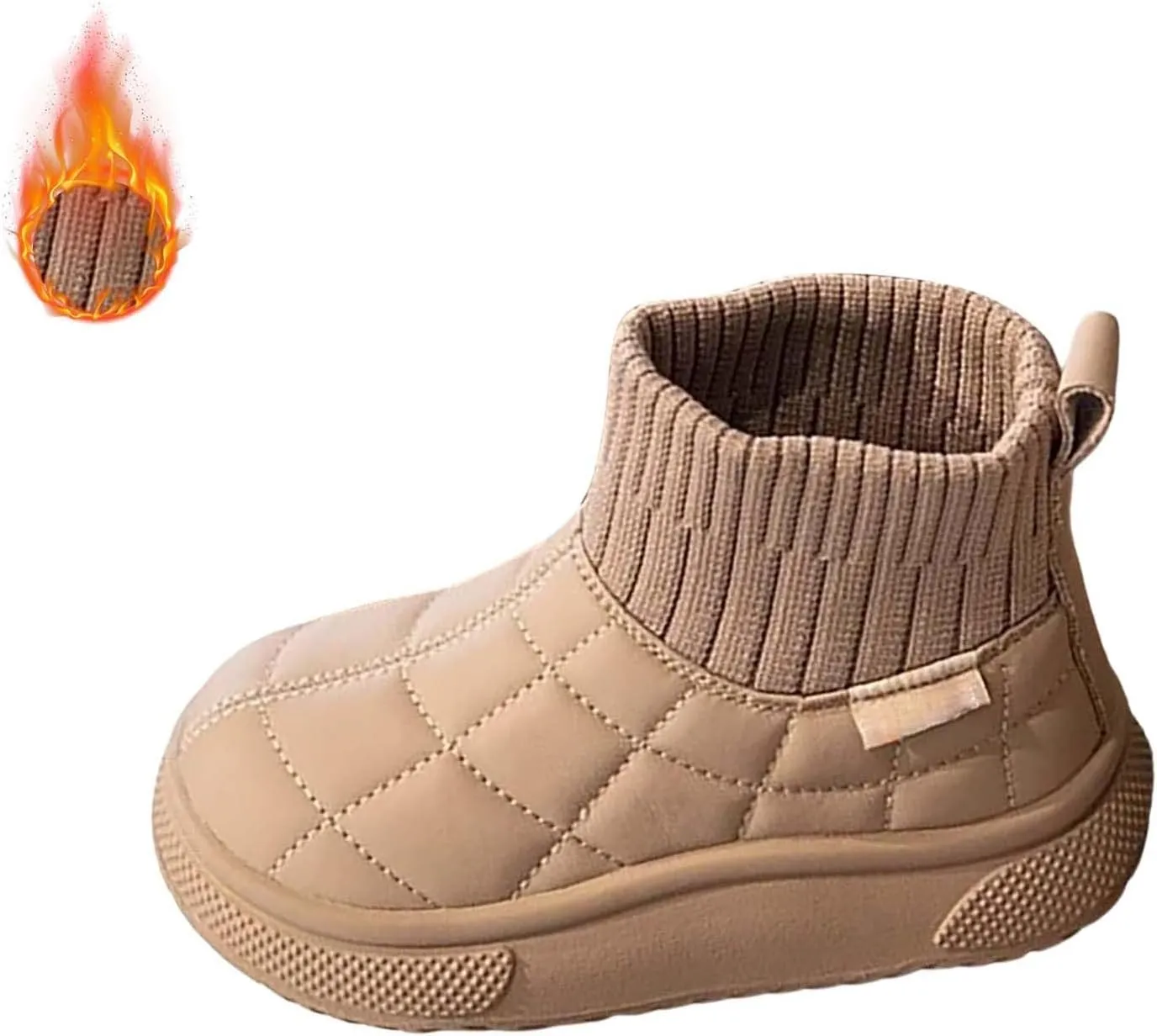 Kids Ankle Boots Snow Boots Warm Non Slip Walking Comfortable Sort Shoes Toddler Waterproof Plush Lined Booties
