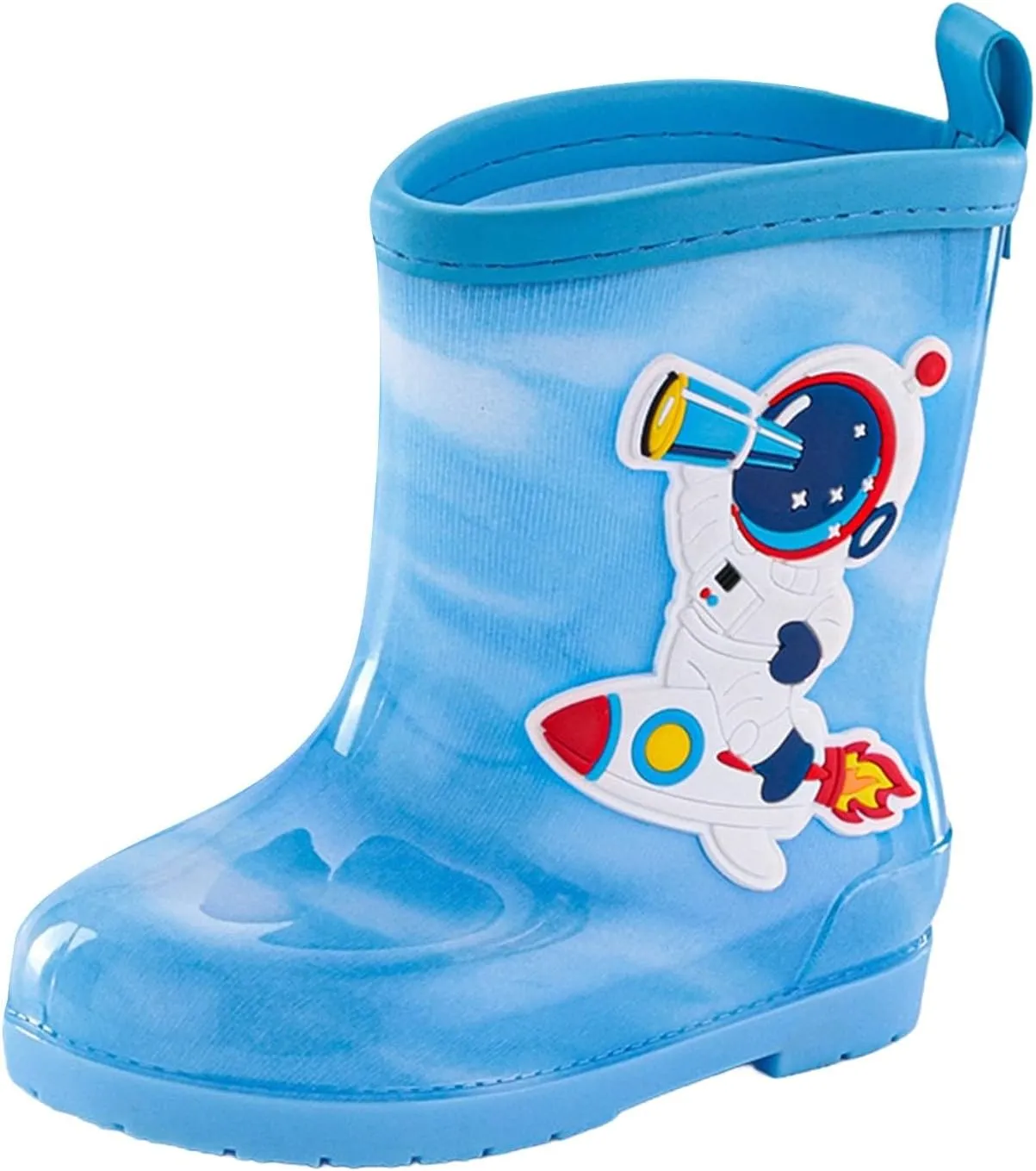 Kids Rain Boots for Boys Girls Toddler artoon Soft Rubber Water Proof Non Slip Rain Shoes for Outdoor Play Wear