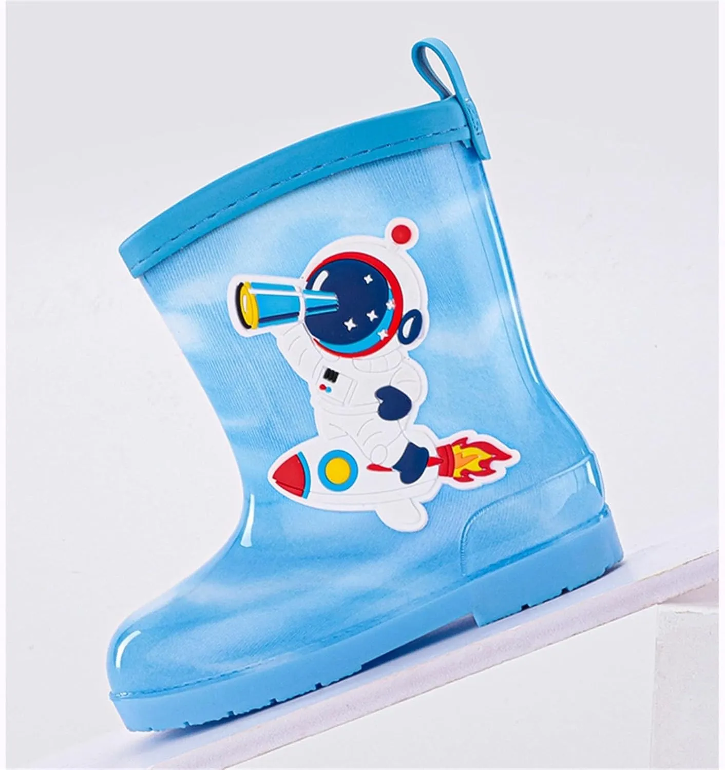 Kids Rain Boots for Boys Girls Toddler artoon Soft Rubber Water Proof Non Slip Rain Shoes for Outdoor Play Wear