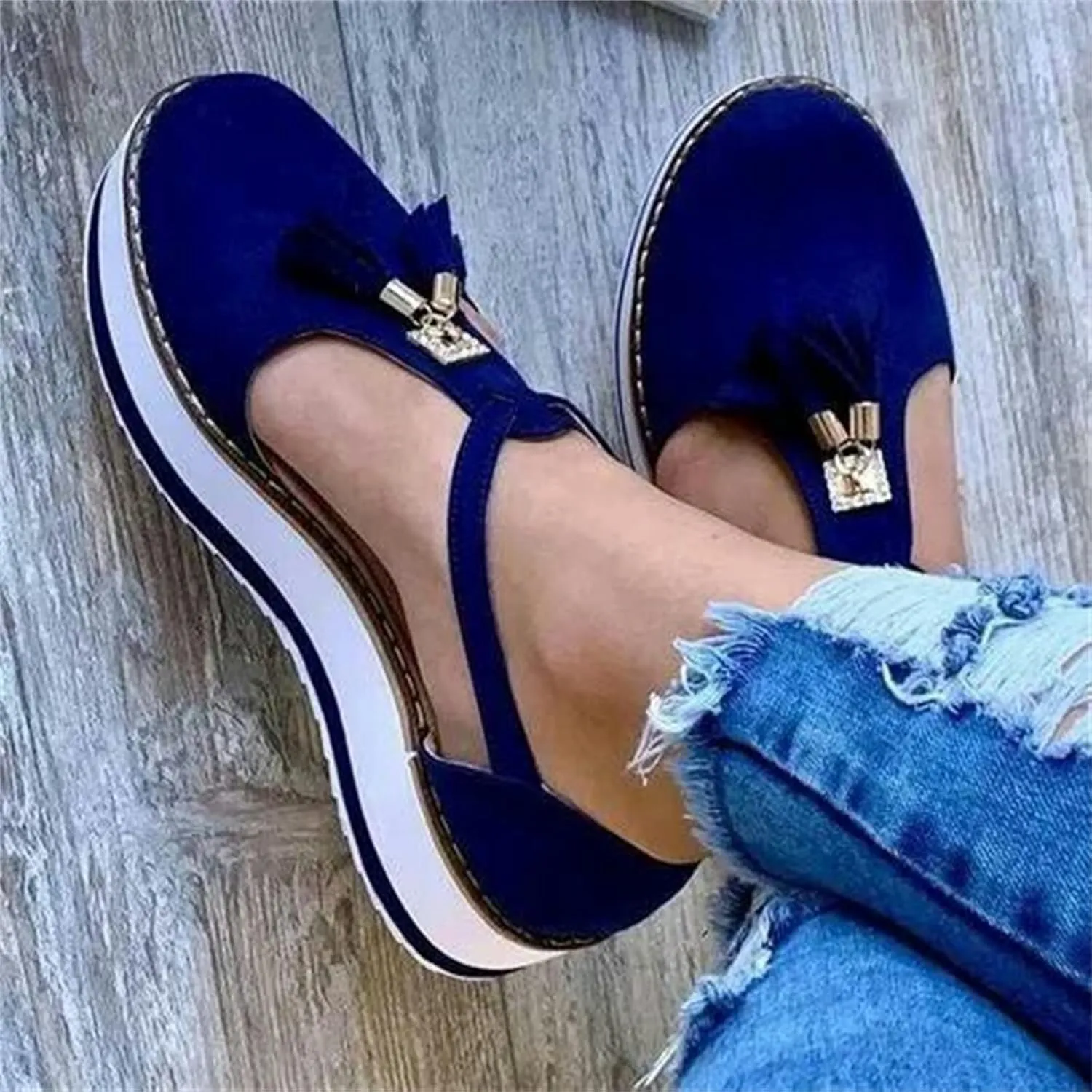 Ladmiple Sneakers For Women Slip On Wide Width Comfort Casual Canvas Shoes Dressy Summer Fashion Walking Flats Loafers