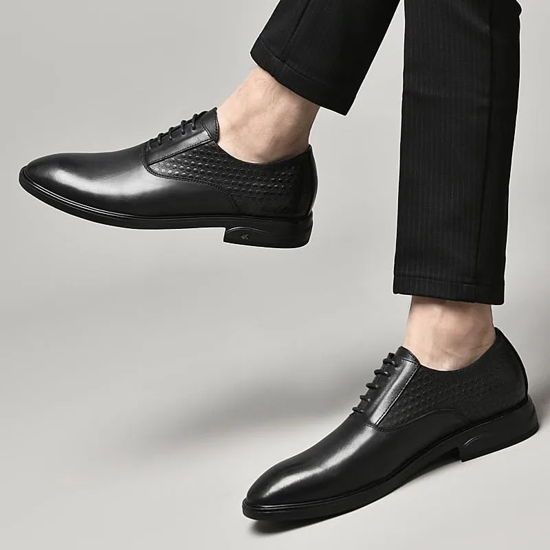 Mens Casual Dress Shoes Comfortable Men's Classic Lace-up Formal Business Oxfords Shoes