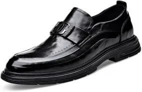 Men's Dress Shoes Slip-On Leather Loafers Casual Business Formal Mens Oxfords Shoes
