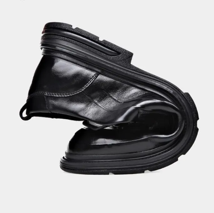 Men's Dress Shoes Slip-On Leather Loafers Casual Business Formal Mens Oxfords Shoes
