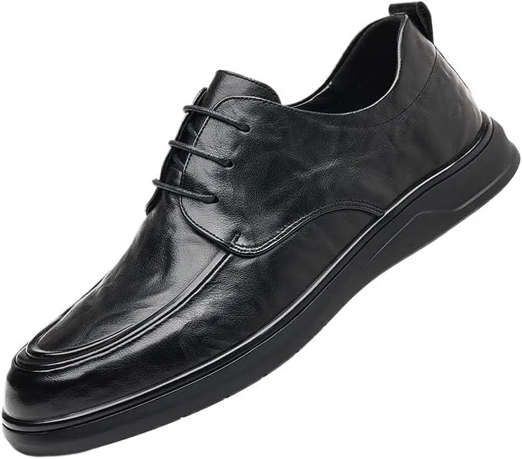 Men's Shiny Patent Leather Dress Shoes Platform Oxford Shoes for Weddings, Parties, Work, Church, Professionals