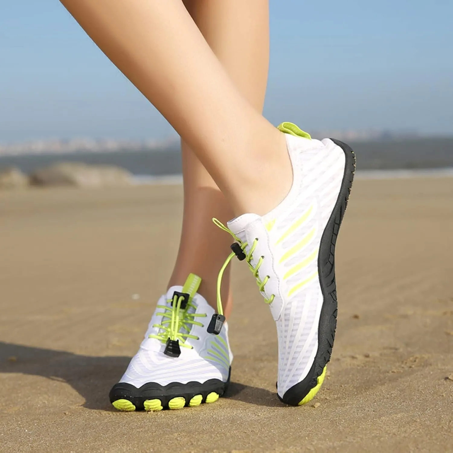 Summer Water Shoes for Women and Men Quick Drying Casual Sneakers Outdoor Running Beach Shoes Lace up Lightweight Breathable Diving Shoe