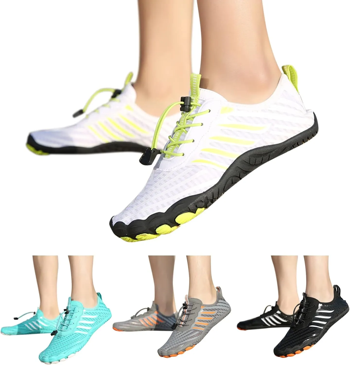 Summer Water Shoes for Women and Men Quick Drying Casual Sneakers Outdoor Running Beach Shoes Lace up Lightweight Breathable Diving Shoe