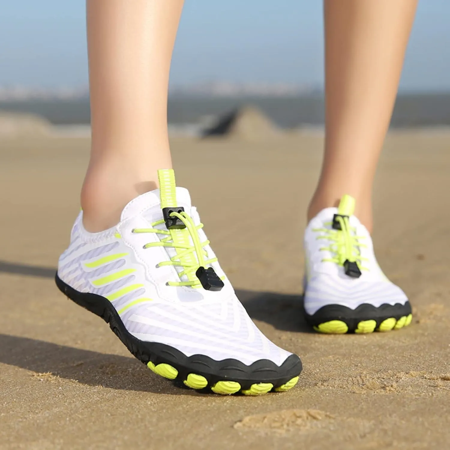 Summer Water Shoes for Women and Men Quick Drying Casual Sneakers Outdoor Running Beach Shoes Lace up Lightweight Breathable Diving Shoe