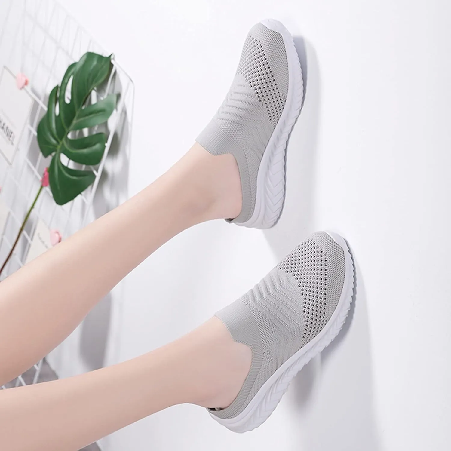 Womens Breathable Mesh Walking Mules Sneakers Tennis Shoes Womens Wide Width Men's Casual Dress Shoes Wedge Sneakers Steel Toe Tennis Shoe Trainers Shoe