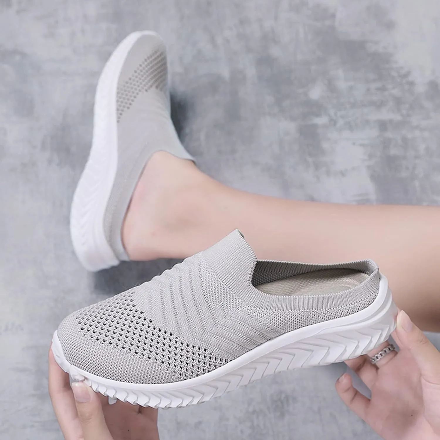 Womens Breathable Mesh Walking Mules Sneakers Tennis Shoes Womens Wide Width Men's Casual Dress Shoes Wedge Sneakers Steel Toe Tennis Shoe Trainers Shoe