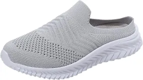 Womens Breathable Mesh Walking Mules Sneakers Tennis Shoes Womens Wide Width Men's Casual Dress Shoes Wedge Sneakers Steel Toe Tennis Shoe Trainers Shoe