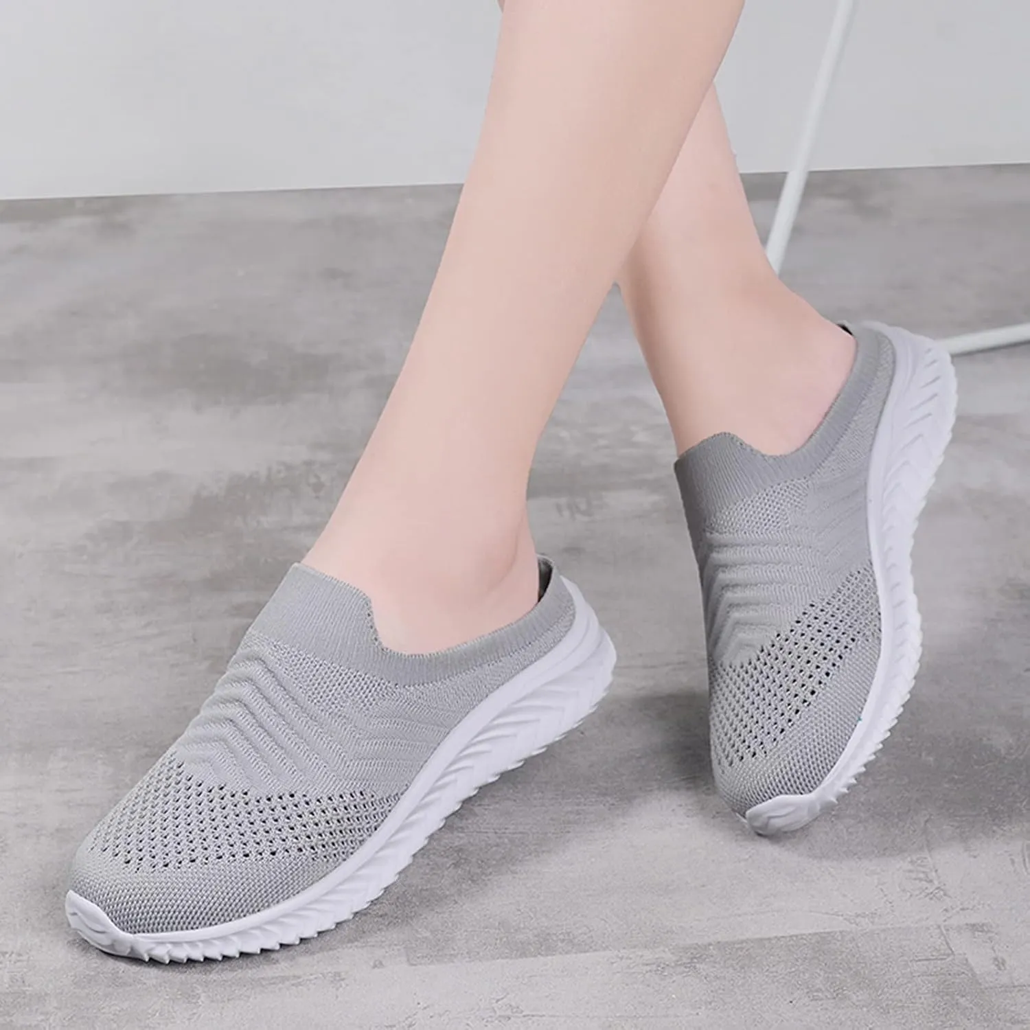 Womens Breathable Mesh Walking Mules Sneakers Tennis Shoes Womens Wide Width Men's Casual Dress Shoes Wedge Sneakers Steel Toe Tennis Shoe Trainers Shoe