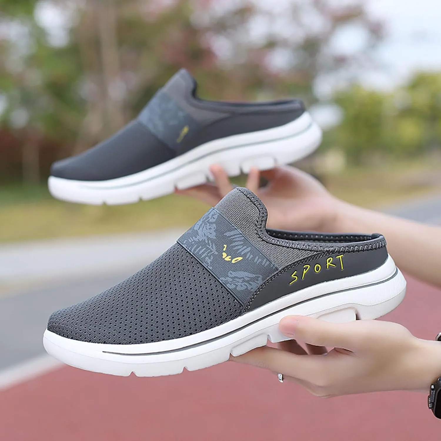 Womens Summer Breathable Mesh Slippers Mens Running Shoes Jogging Women's Shoes Casual Dress Sneakers Waterproof Tennis Shoe Loafers Dress Shoe