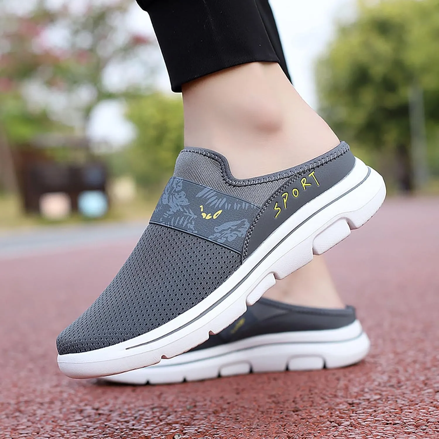 Womens Summer Breathable Mesh Slippers Mens Running Shoes Jogging Women's Shoes Casual Dress Sneakers Waterproof Tennis Shoe Loafers Dress Shoe