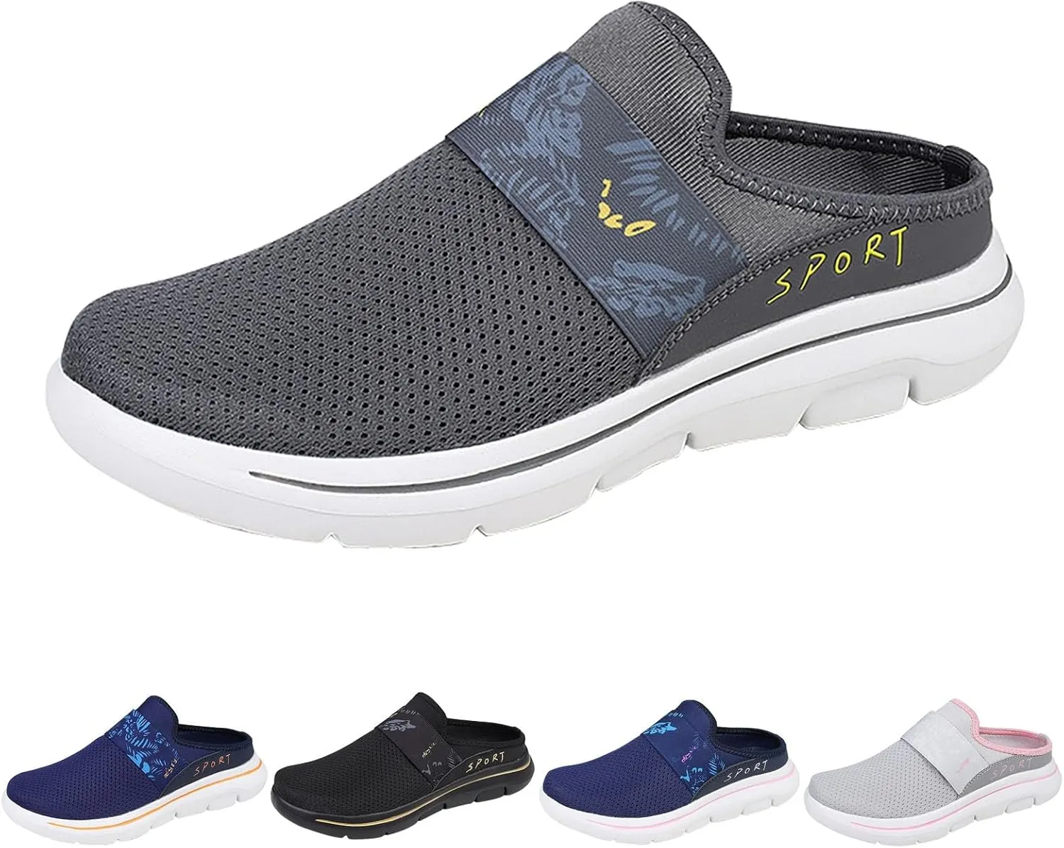 Womens Summer Breathable Mesh Slippers Mens Running Shoes Jogging Women's Shoes Casual Dress Sneakers Waterproof Tennis Shoe Loafers Dress Shoe